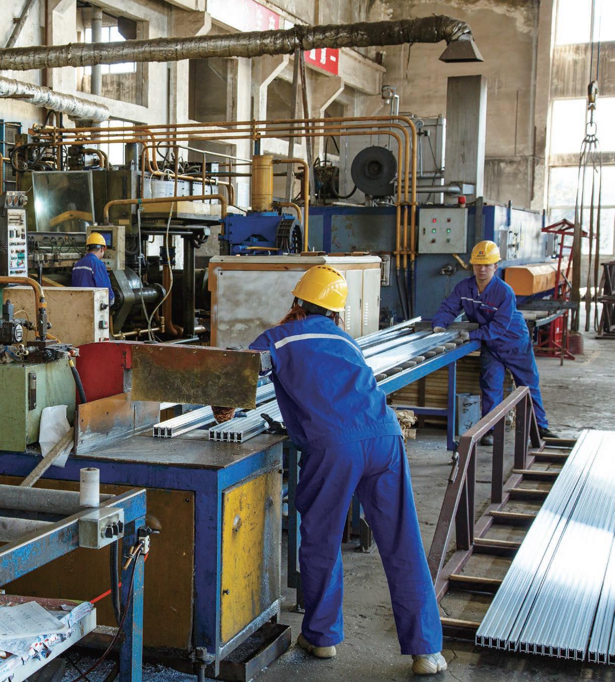 鋁合金型材擠壓區(qū)